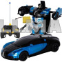 Машинка трансформер на пульте управления Bugatti синий